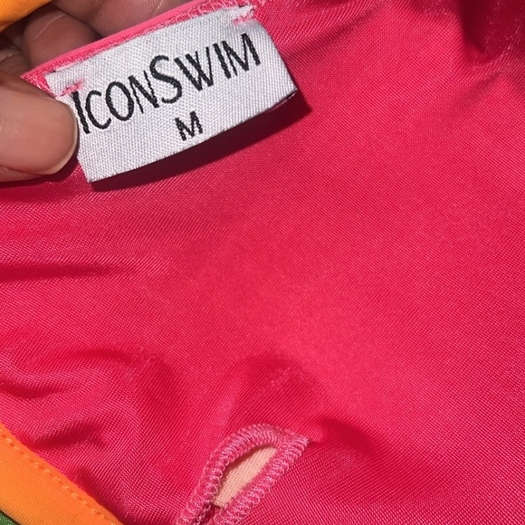 ICON Swim Pink and Orange Bikini size Medium - Picture 3 of 6